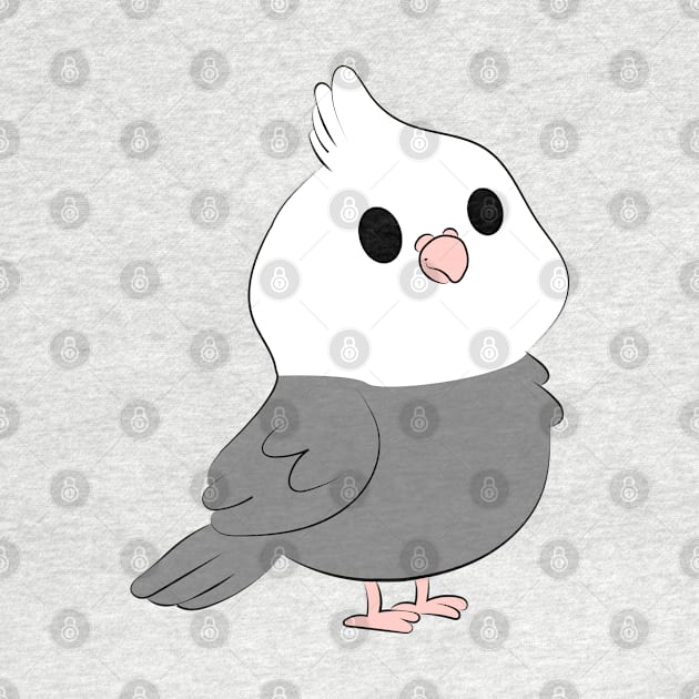 Chubby WhiteFace Cockatiel by IstoriaDesign